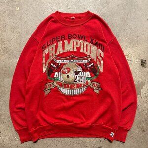 90s Vintage San Francisco 49er's Super Bowl 23 Champions Sweater Size Large